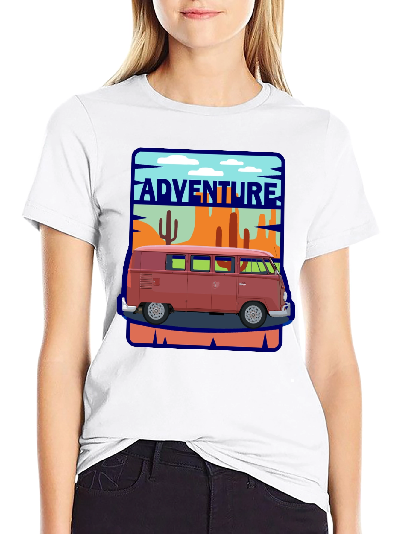 Adventure Van Graphic Tee - Retro Road Trip Style