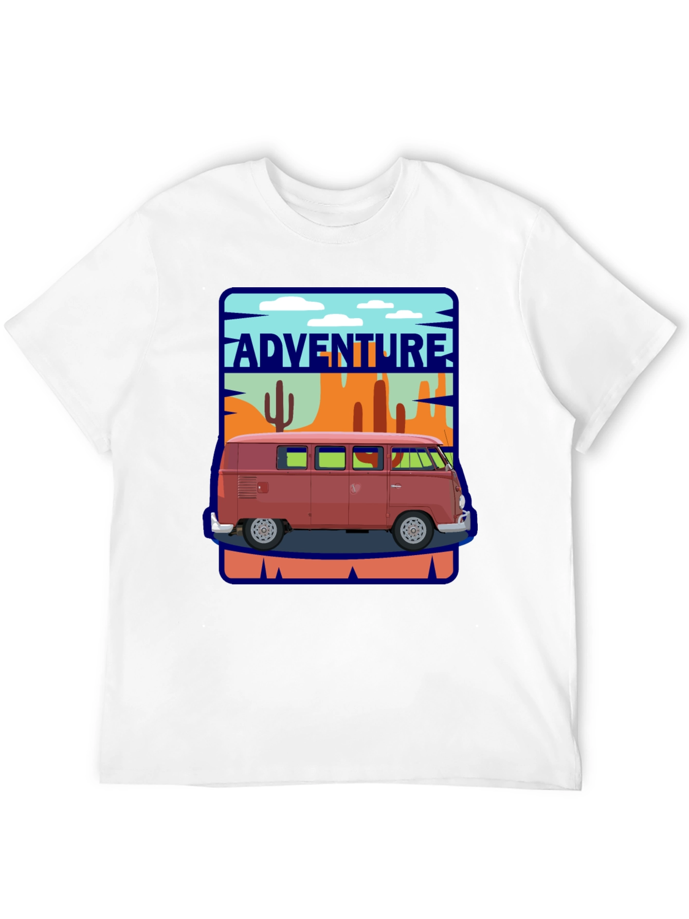 Adventure Van Graphic Tee - Retro Road Trip Style