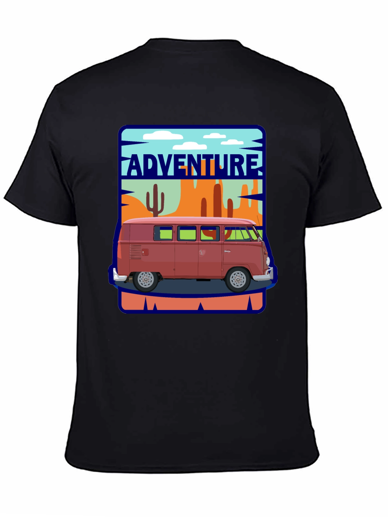 Adventure Van Graphic Tee - Retro Road Trip Style