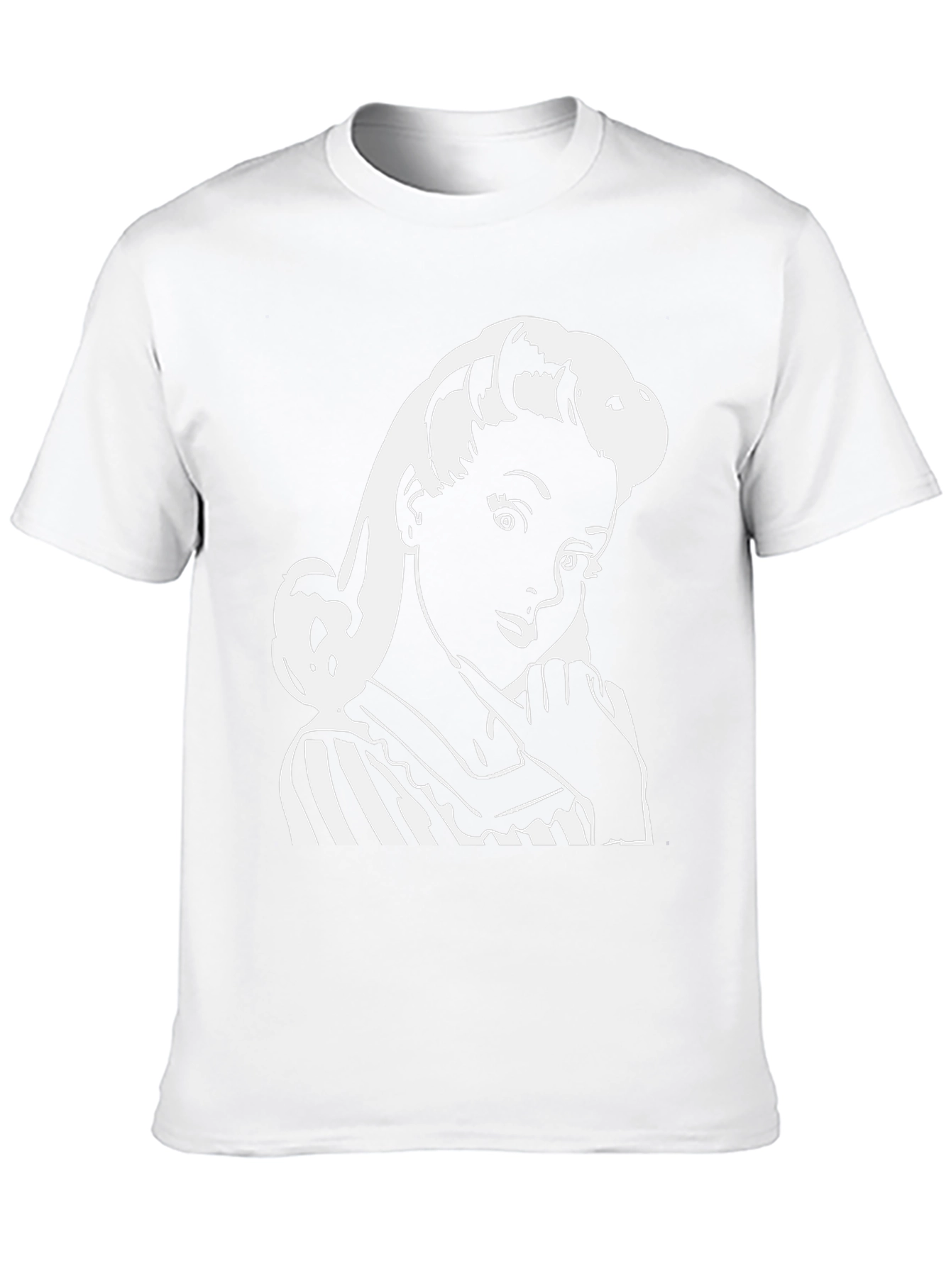 Retro Girl Graphic T-Shirt - Classic Black Tee