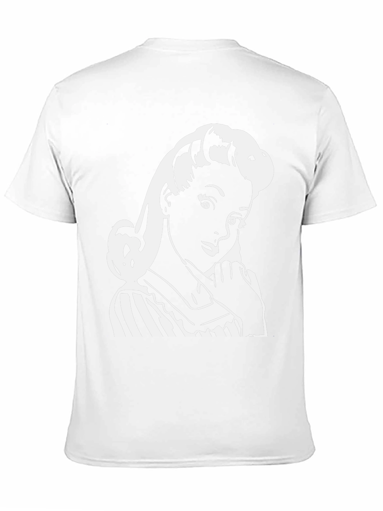 Retro Girl Graphic T-Shirt - Classic Black Tee