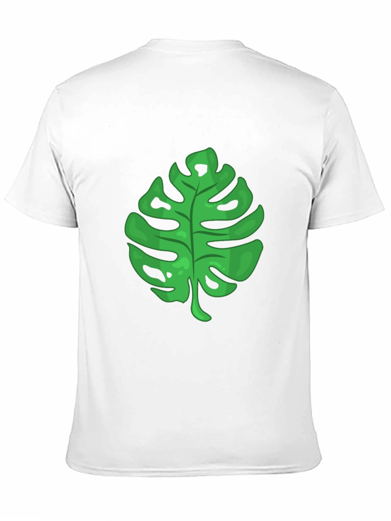 Tropical Leaf Graphic Tee - Black T-Shirt