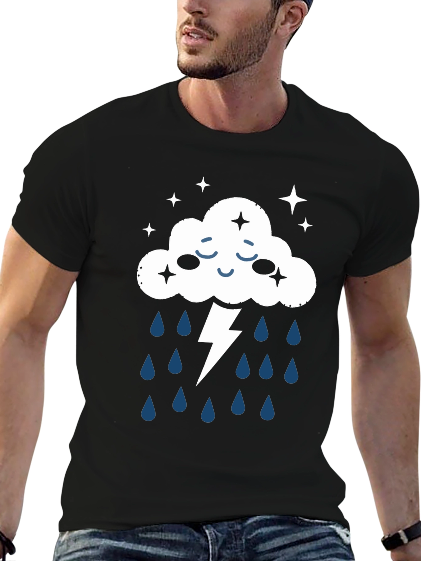 Storm Cloud Graphic T-Shirt - Weather Inspired Tee