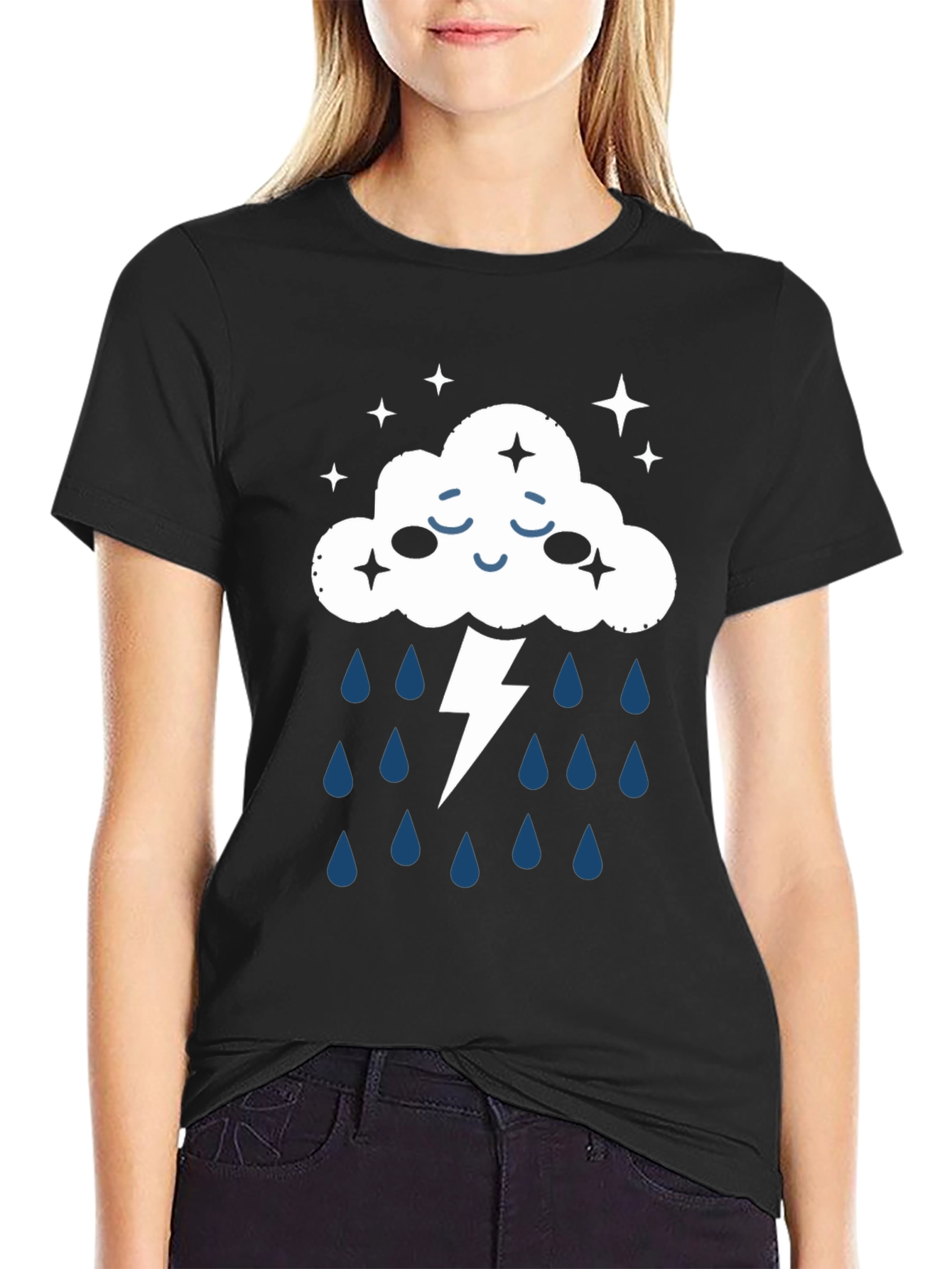 Storm Cloud Graphic T-Shirt - Weather Inspired Tee