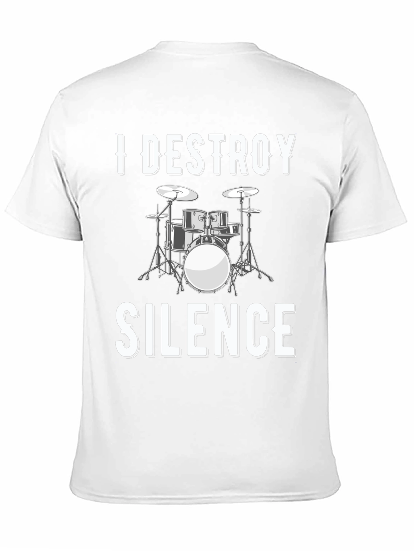 I Destroy Silence Drum Set Graphic Tee