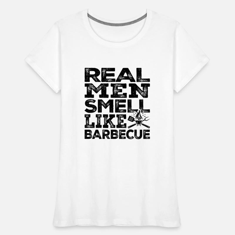 Real Men Smell Like Barbecue Funny BBQ Pitmaster
