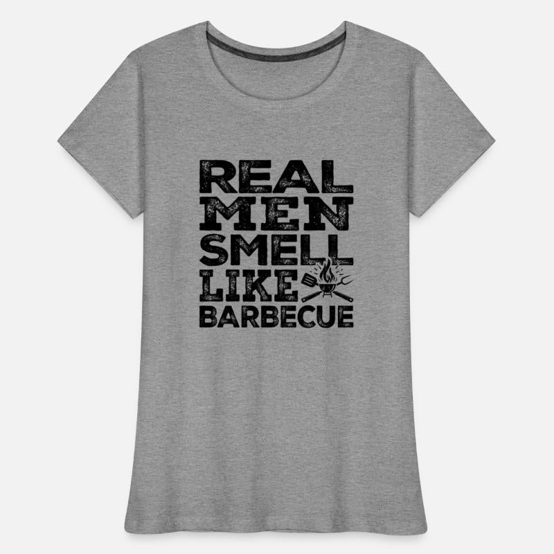 Real Men Smell Like Barbecue Funny BBQ Pitmaster