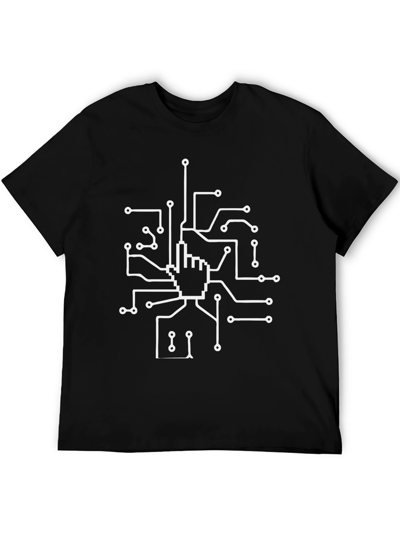 Circuit Hand Graphic T-Shirt - Geek Chic