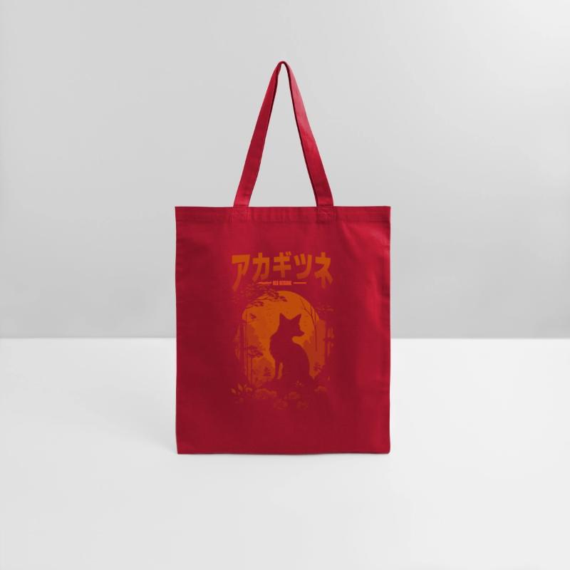 Red Kitsune Red Rising Sun Torii Gate