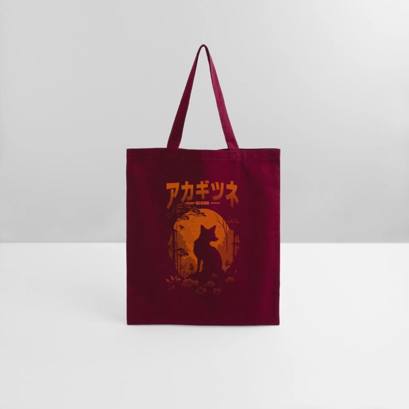 Red Kitsune Red Rising Sun Torii Gate