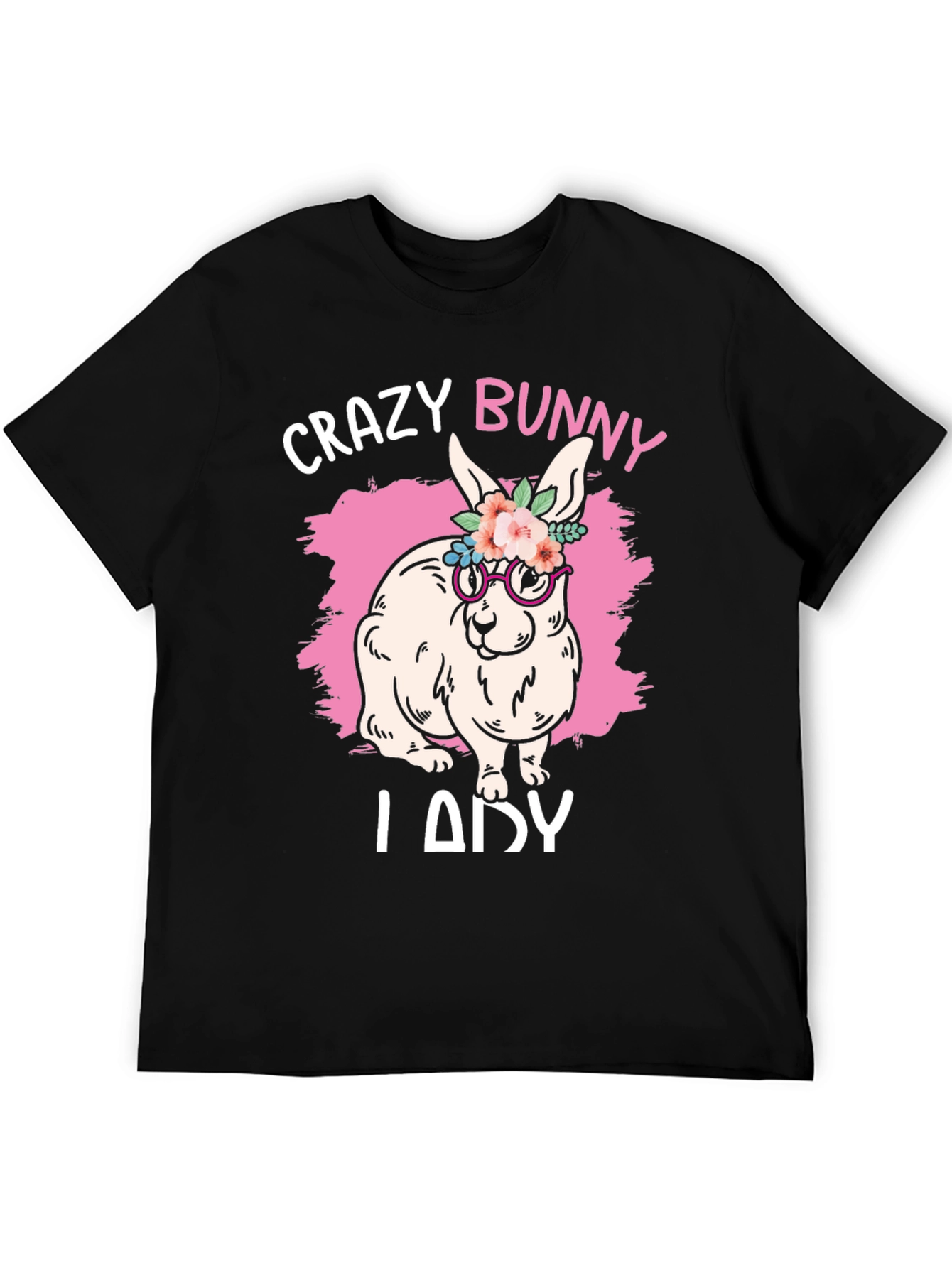 Crazy Bunny Lady T-Shirt - Easter Rabbit Tee