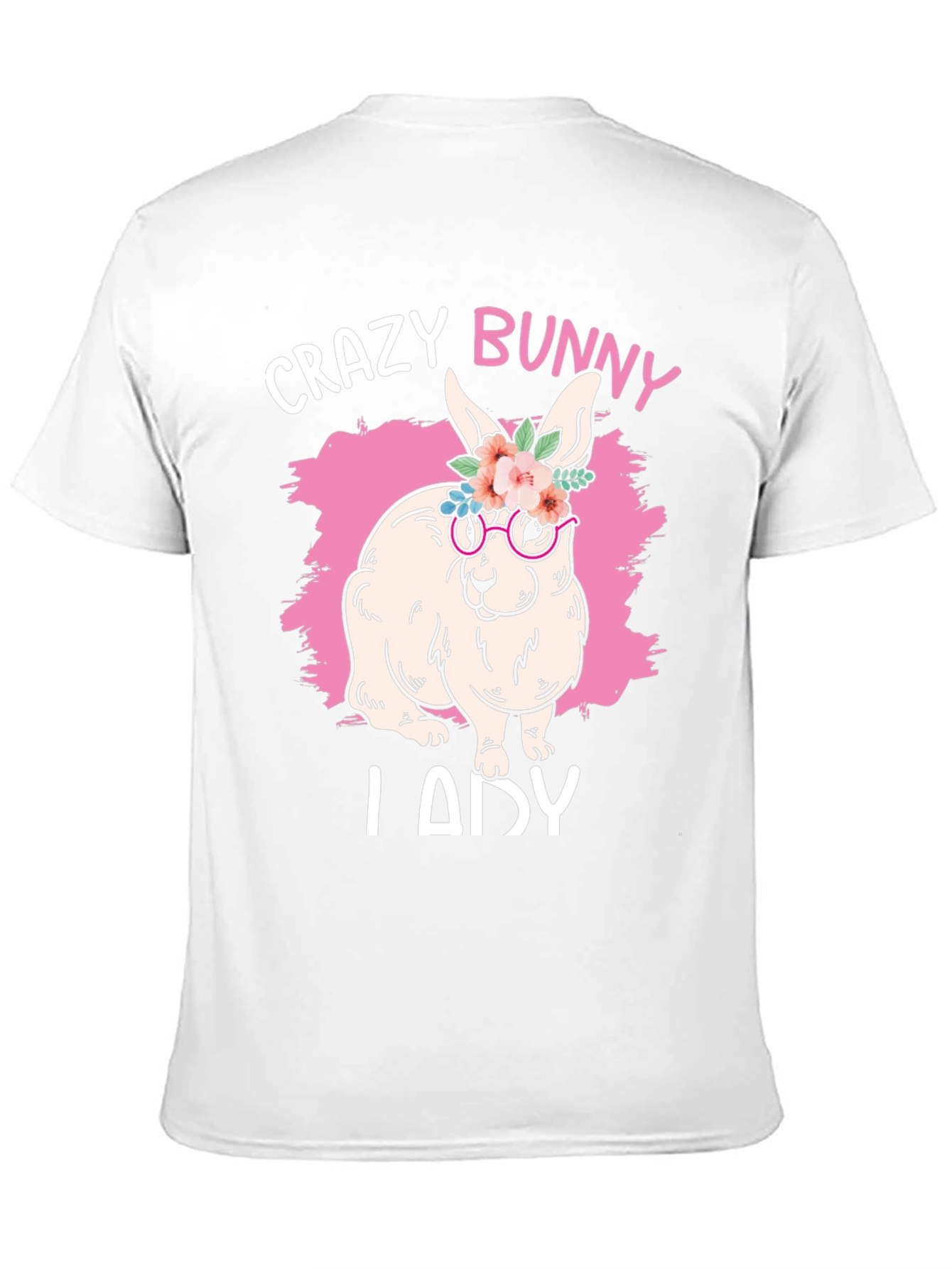 Crazy Bunny Lady T-Shirt - Easter Rabbit Tee
