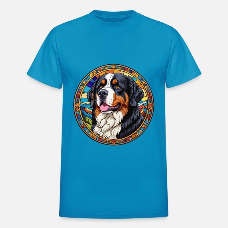 Resplendent Bernese - Stained Glass Canine