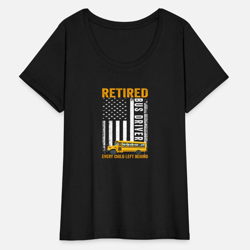 Retired School Bus Driver Flag Design