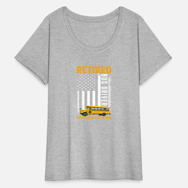 Retired School Bus Driver Flag Design