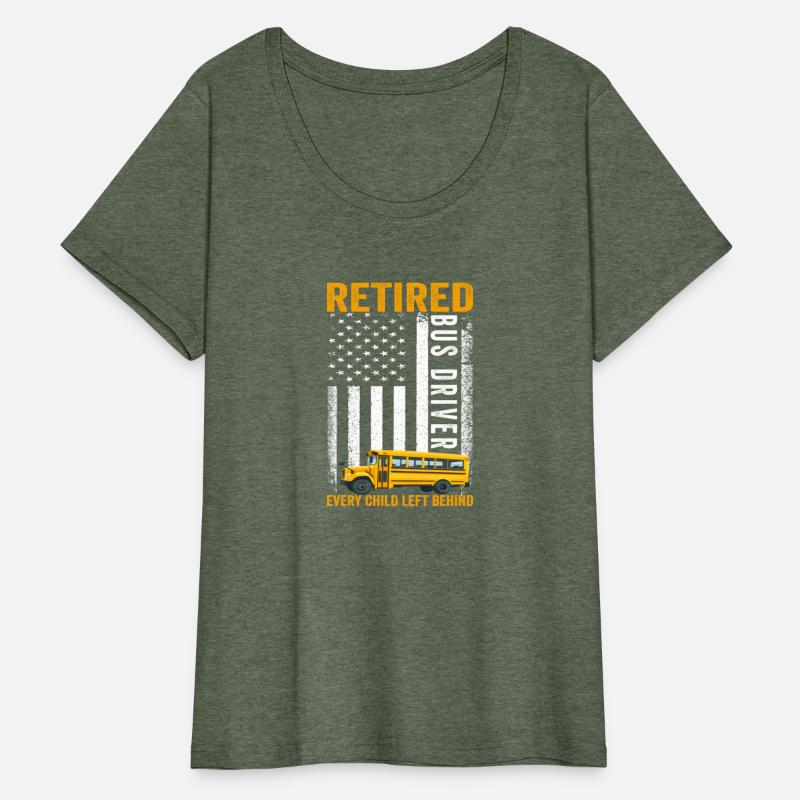 Retired School Bus Driver Flag Design