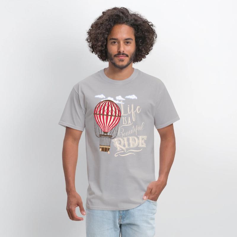 Retro Balloonist Hot Air Balloon Optimism Optimist