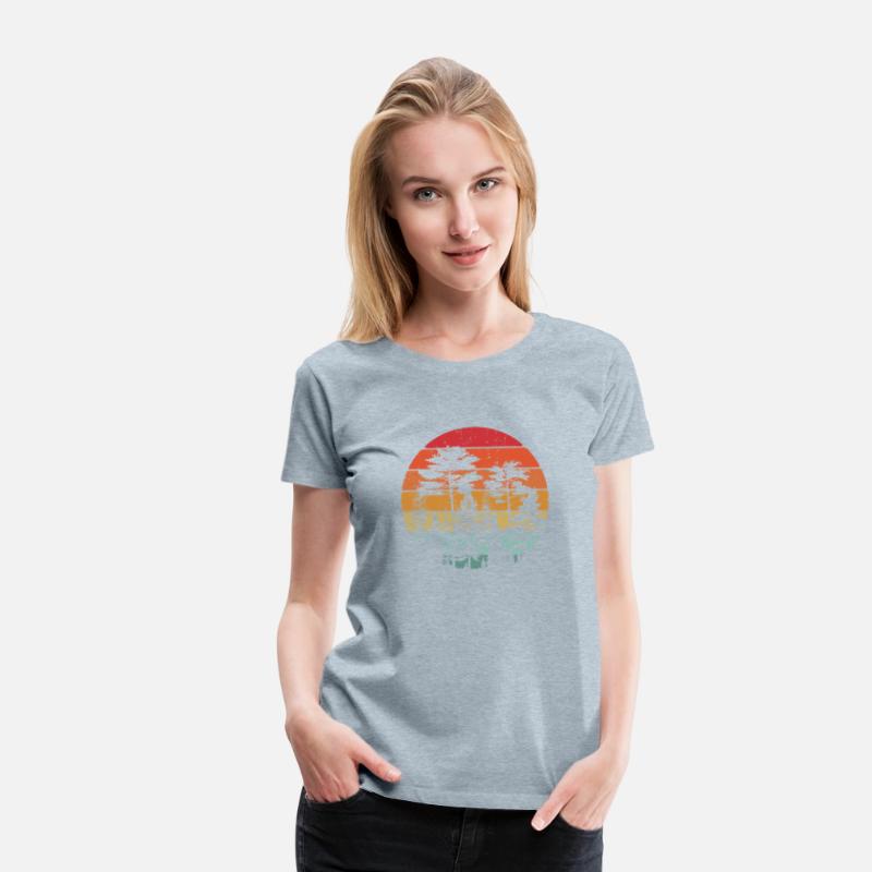 Retro Style Wildlife Trees Outdoors Nature Forest