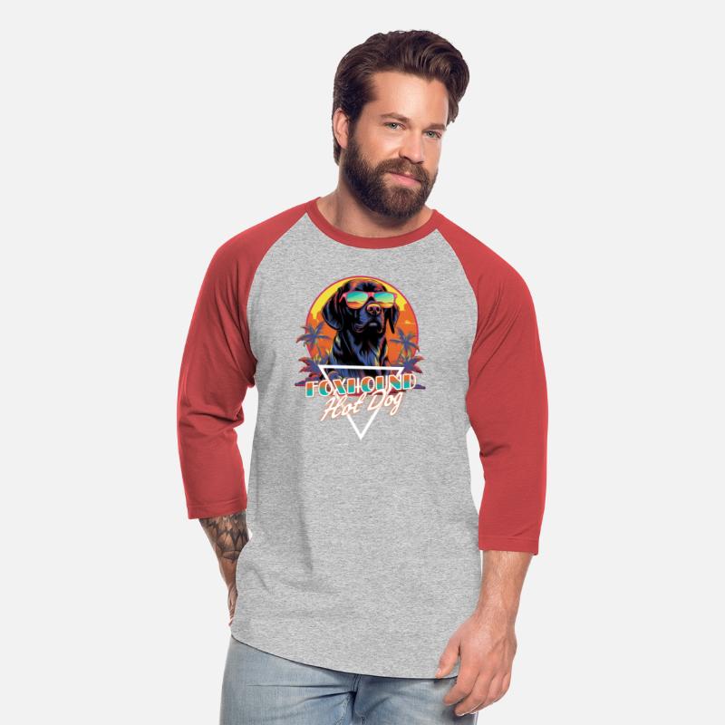 Retro Wave Foxhound Hot Dog Shirt