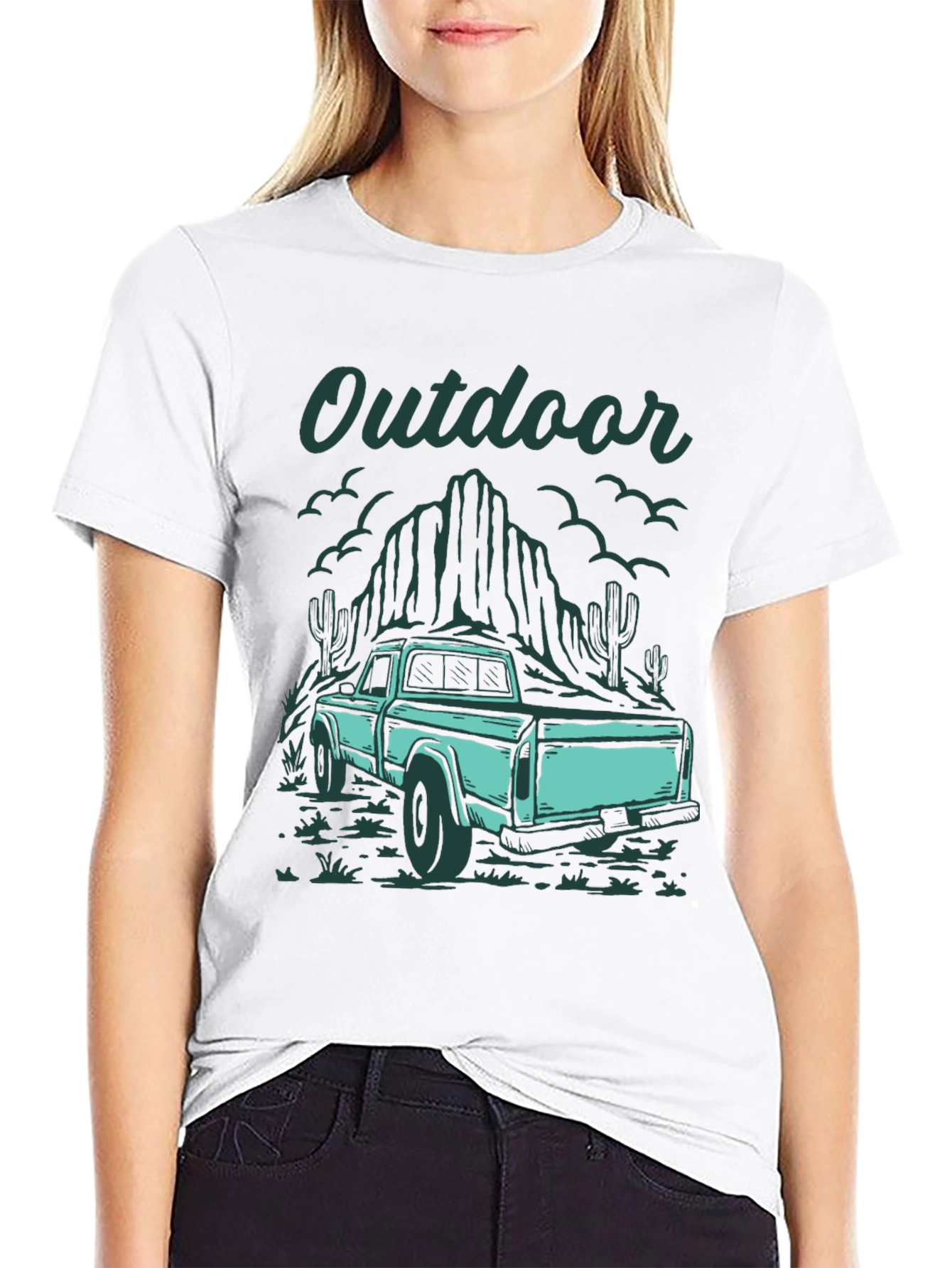 Outdoor Truck Graphic Tee - Black