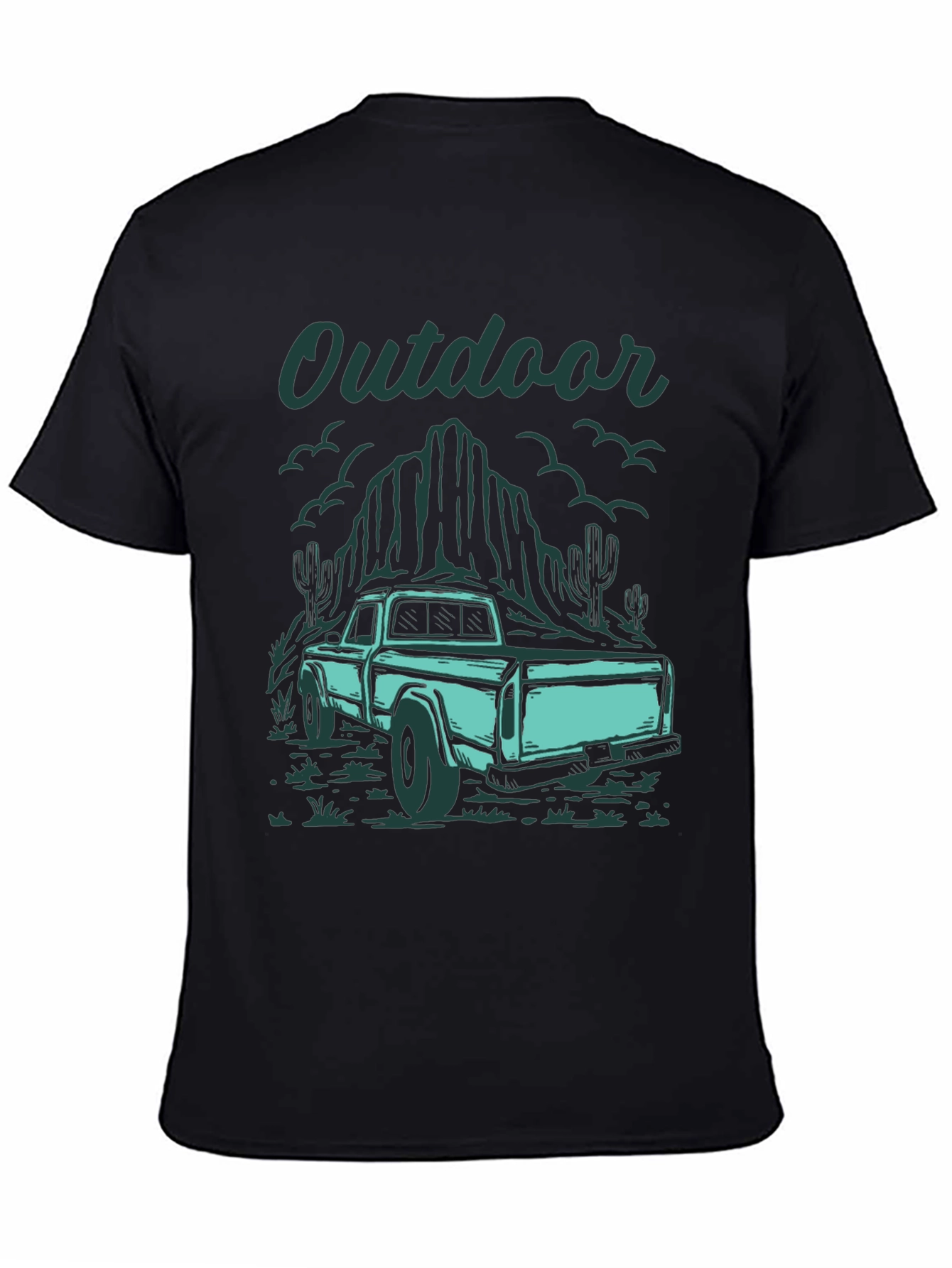 Outdoor Truck Graphic Tee - Black