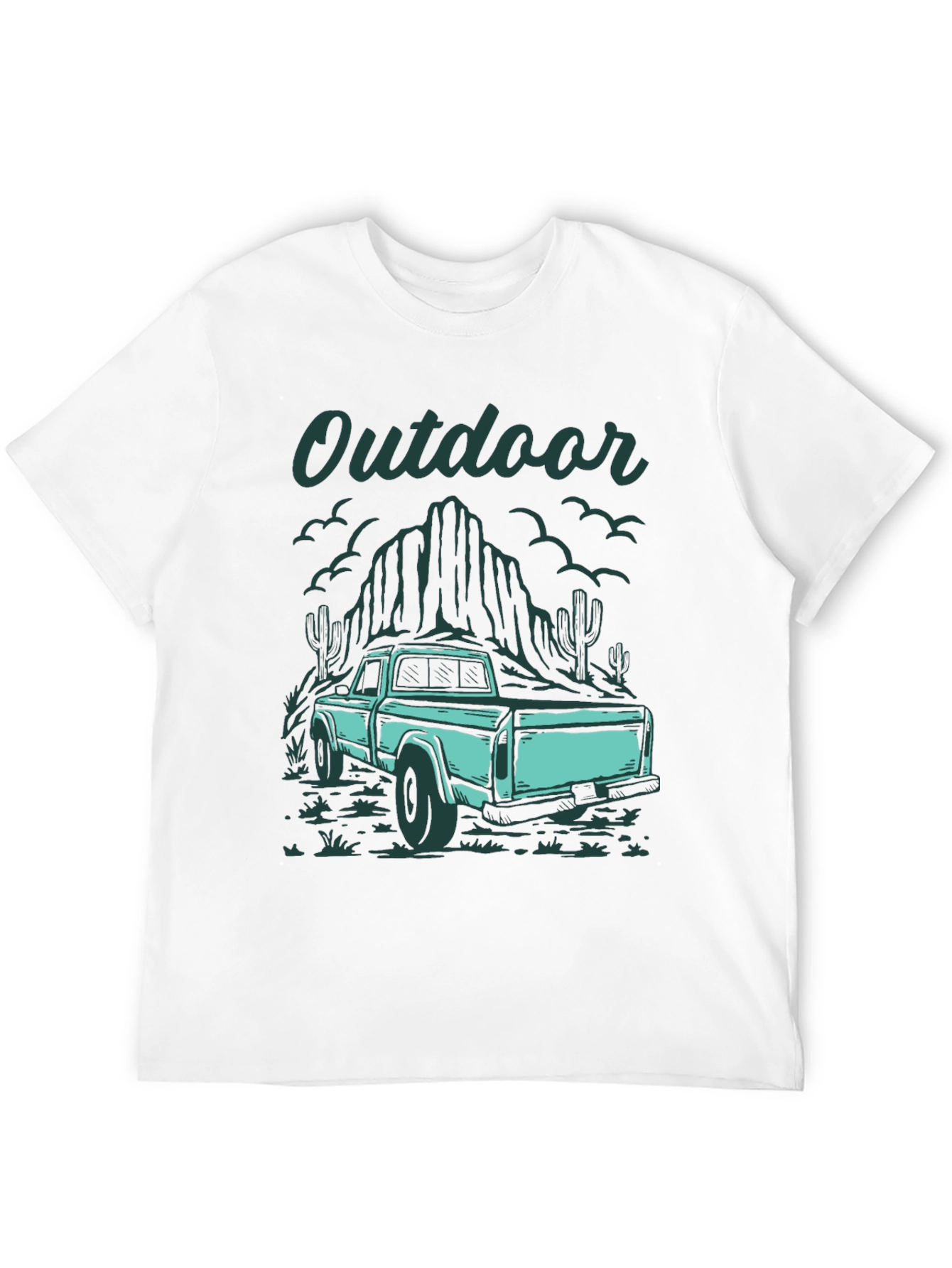 Outdoor Truck Graphic Tee - Black