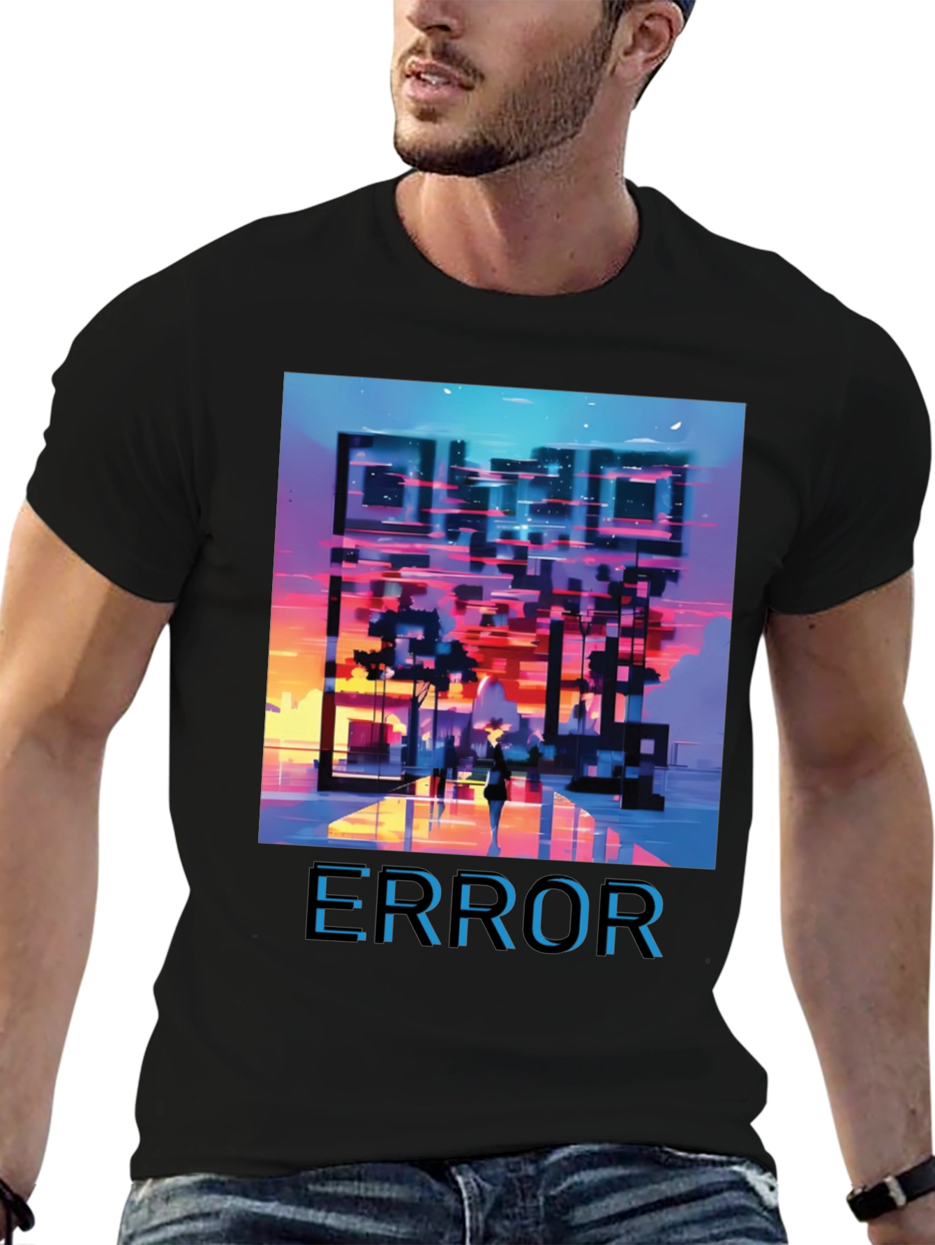 Error QR Code Graphic T-Shirt