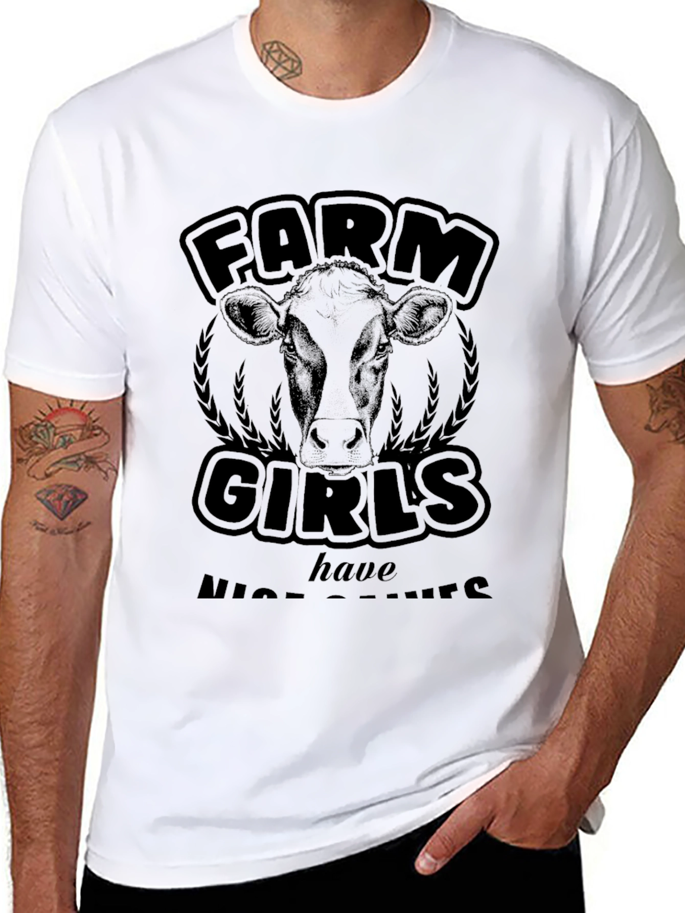Farm Girls Graphic T-Shirt - Black
