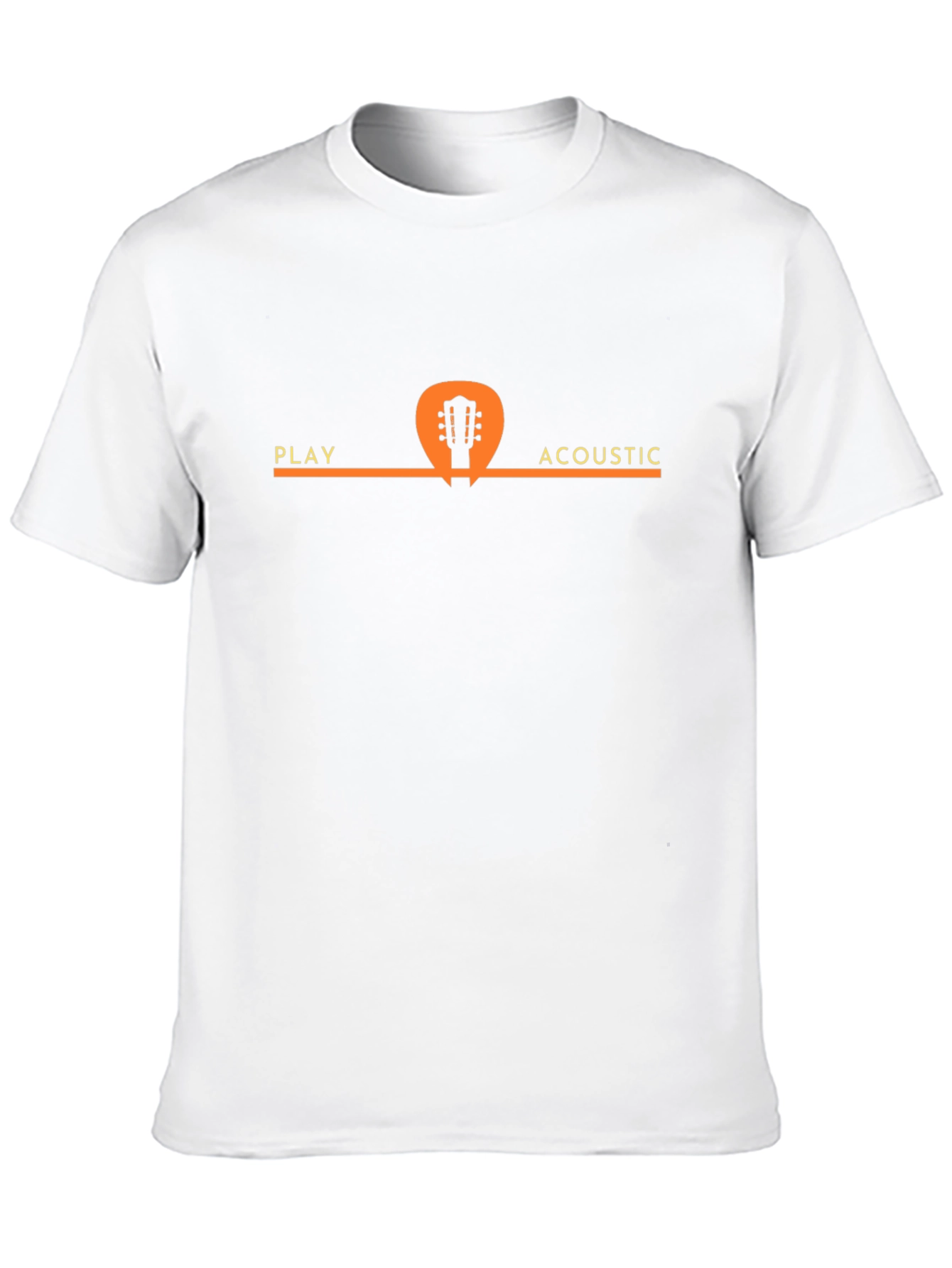 Play Acoustic Guitar Black T-Shirt