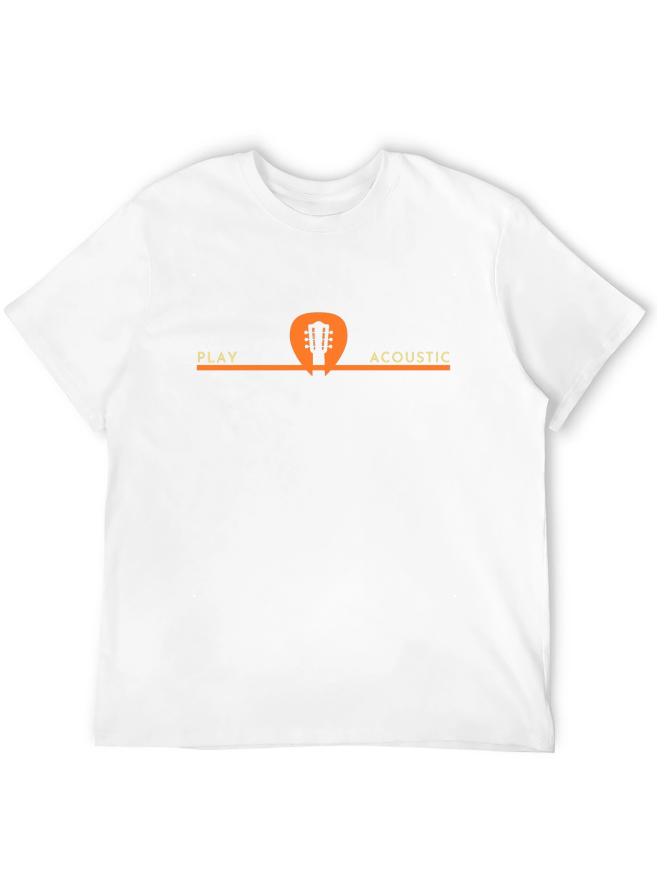 Play Acoustic Guitar Black T-Shirt