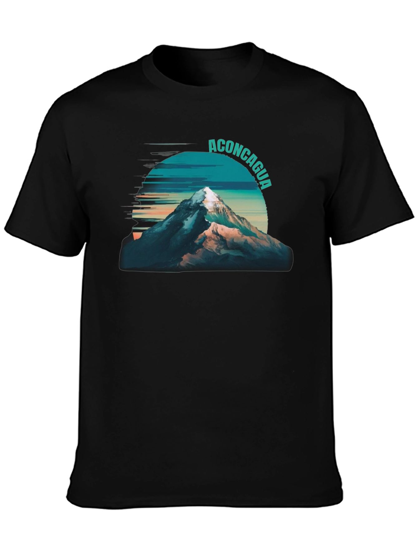 Aconcagua Mountain Graphic Tee - Black