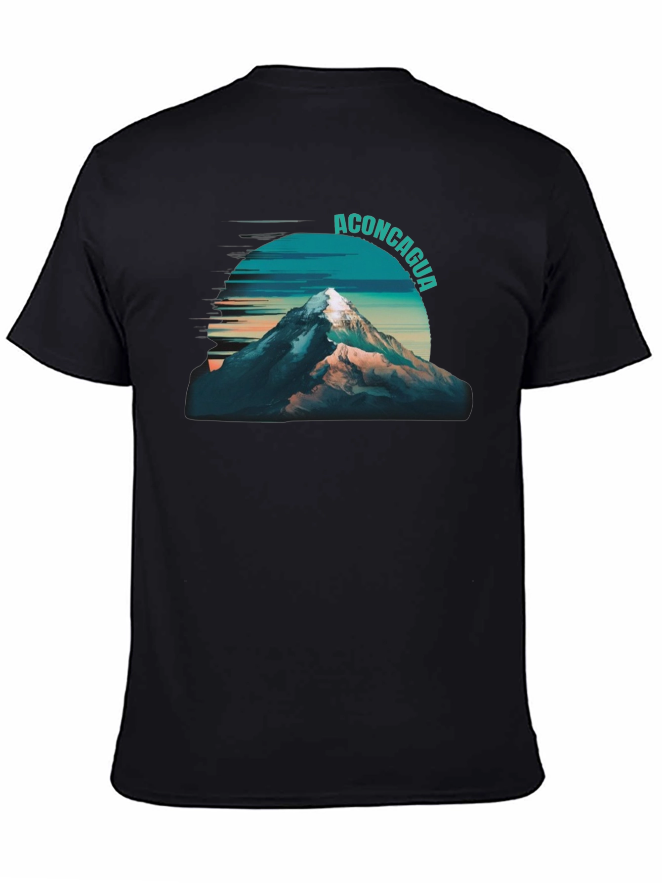 Aconcagua Mountain Graphic Tee - Black