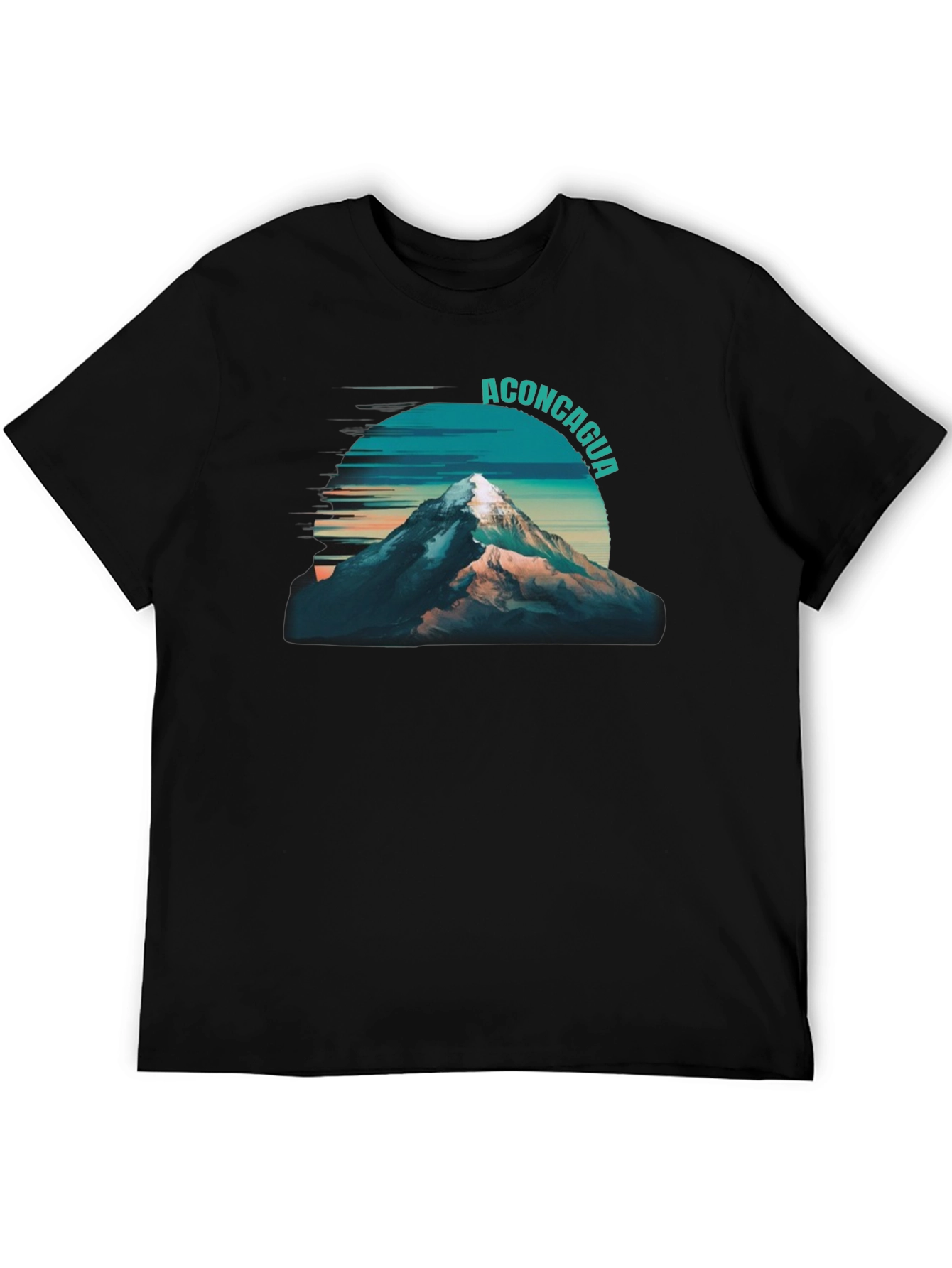 Aconcagua Mountain Graphic Tee - Black