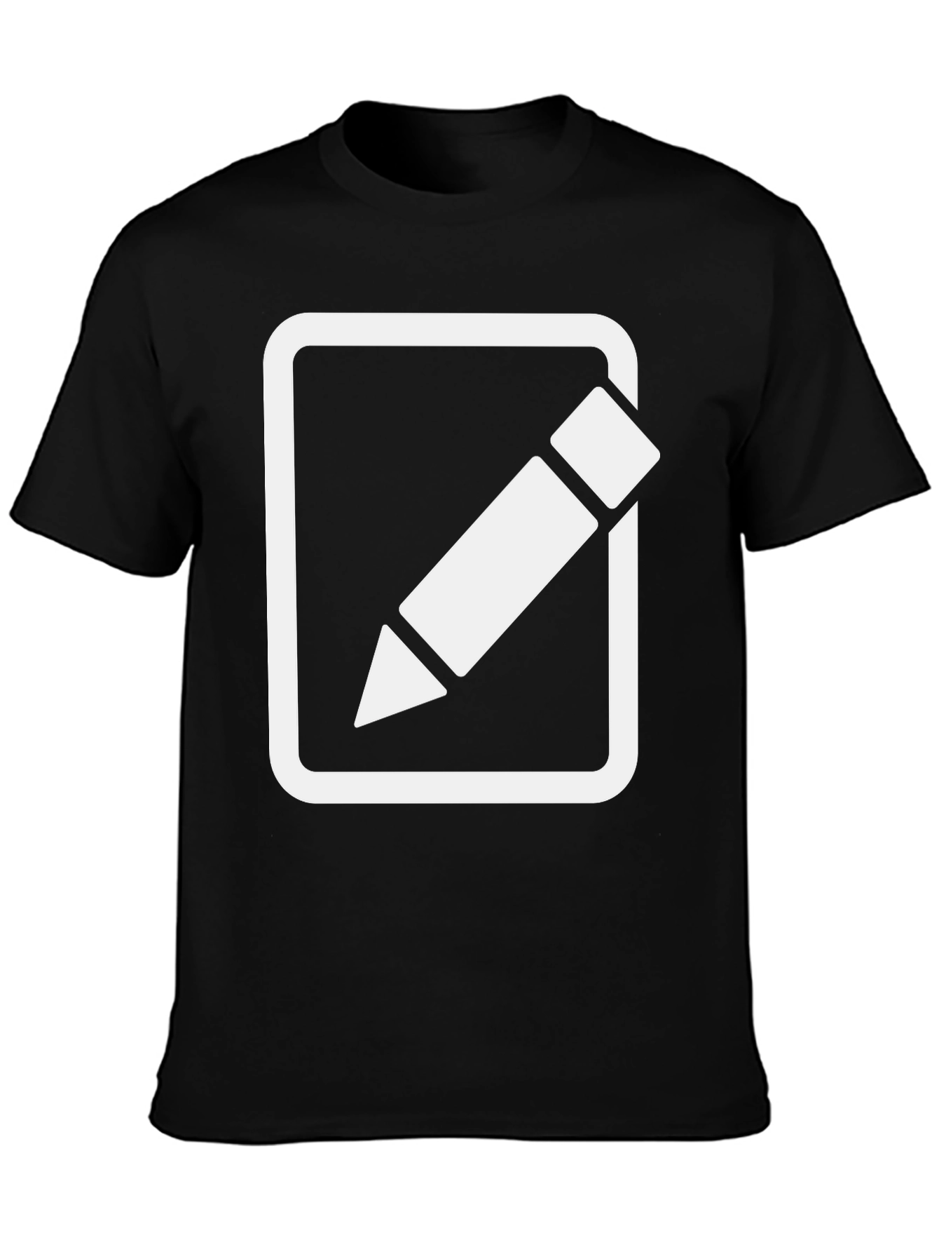 Black T-Shirt with Edit Icon