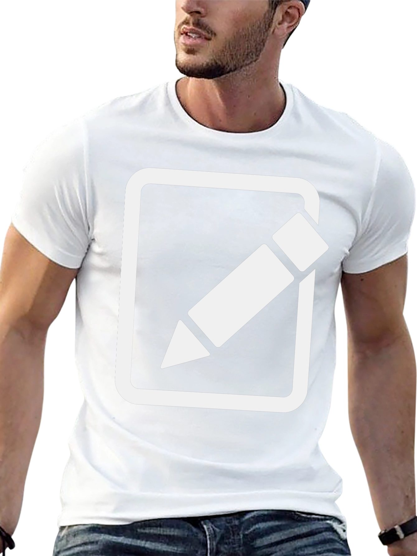 Black T-Shirt with Edit Icon
