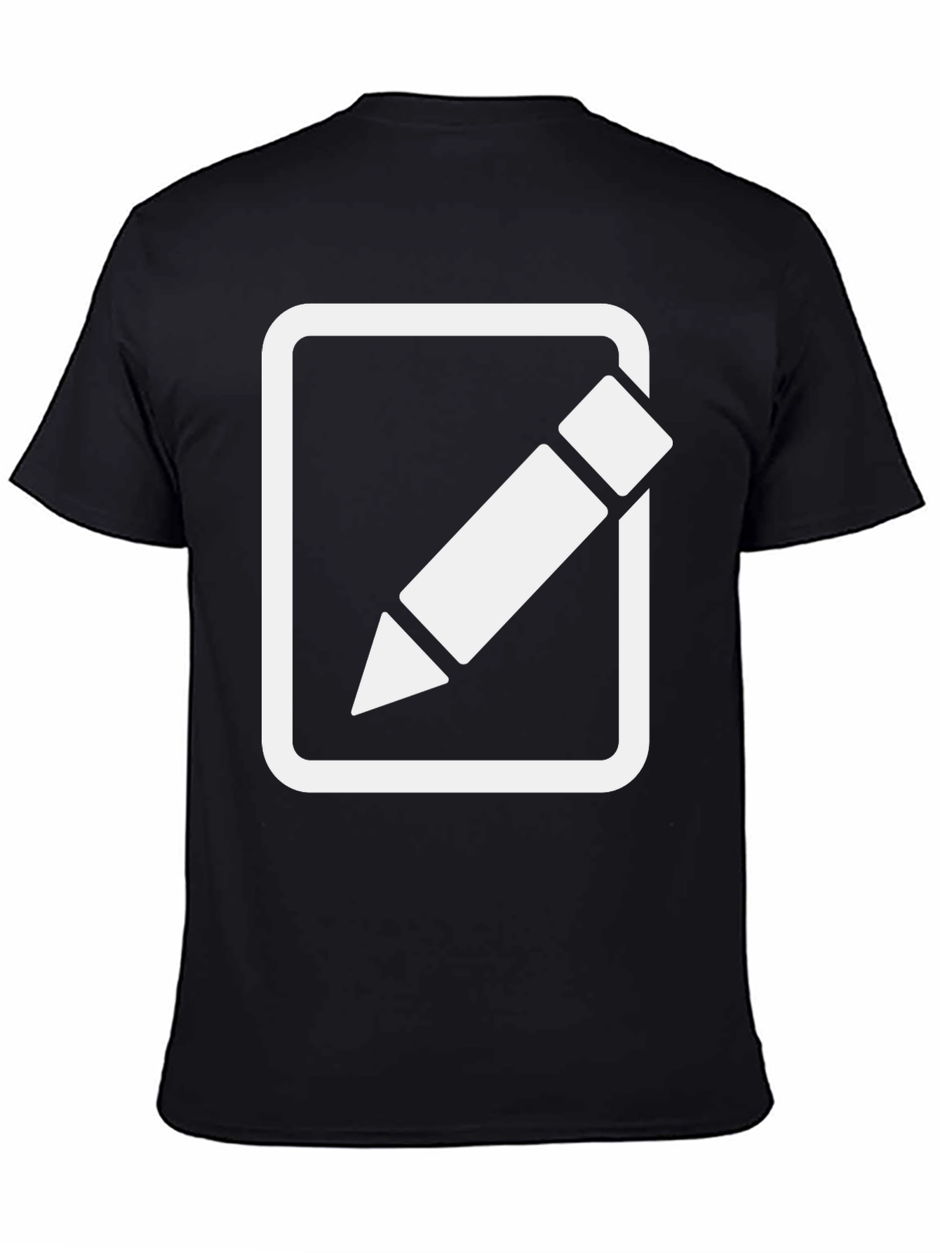 Black T-Shirt with Edit Icon
