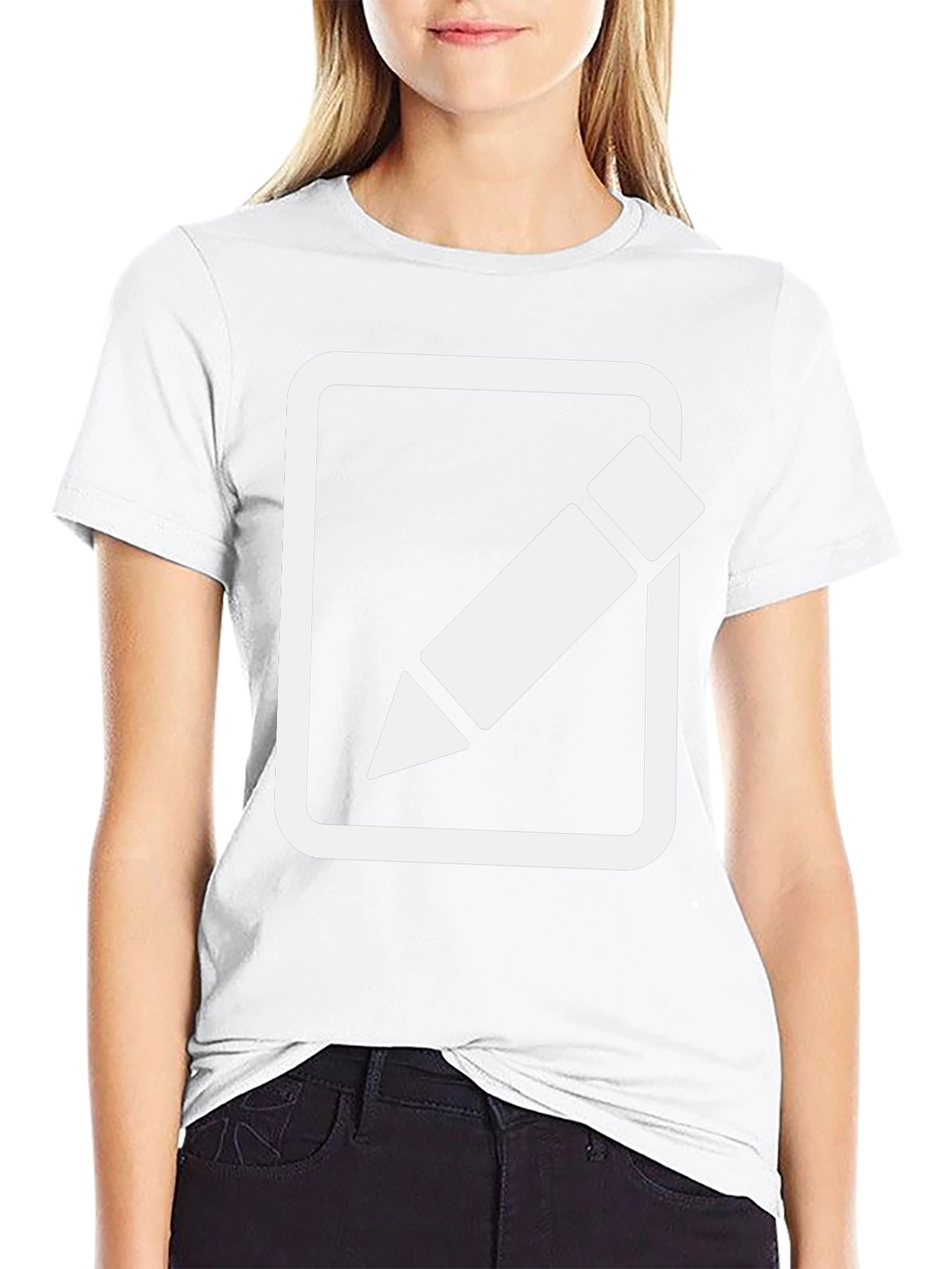 Black T-Shirt with Edit Icon