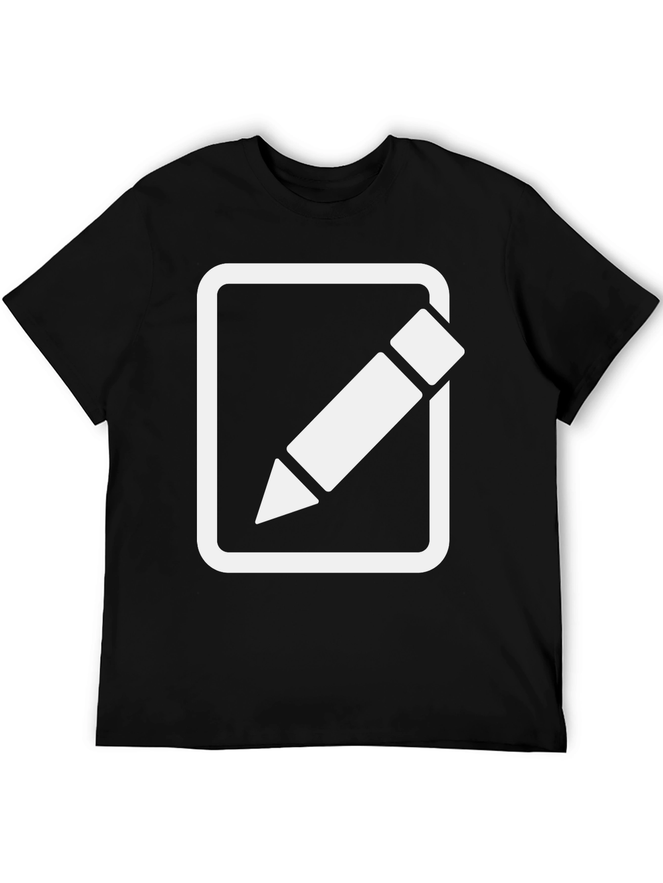 Black T-Shirt with Edit Icon