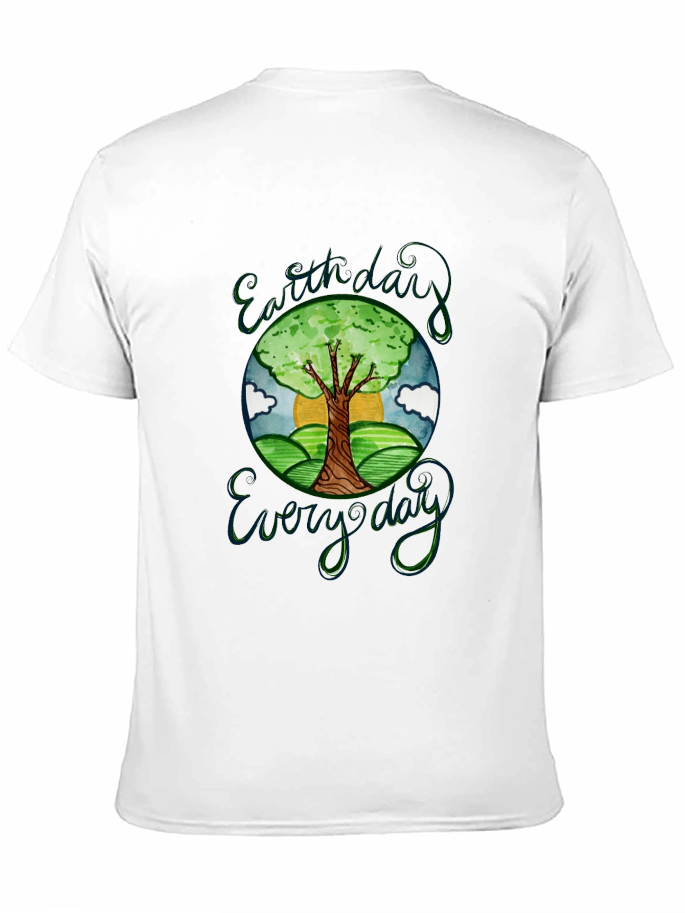 Earth Day Everyday Graphic T-Shirt Black