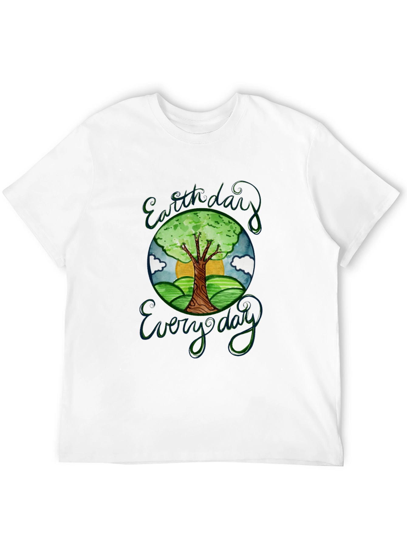 Earth Day Everyday Graphic T-Shirt Black