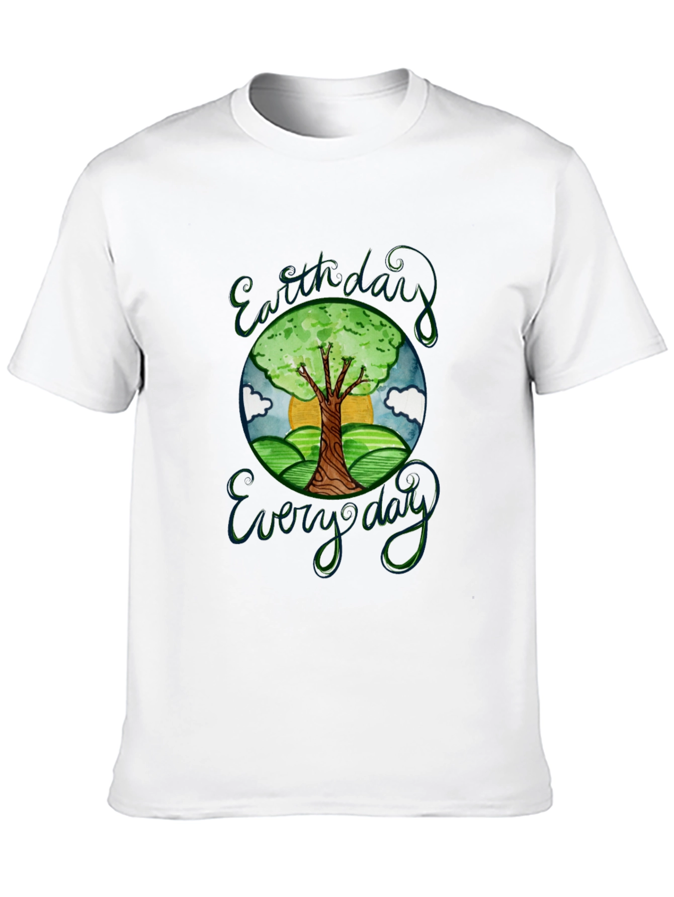Earth Day Everyday Graphic T-Shirt Black