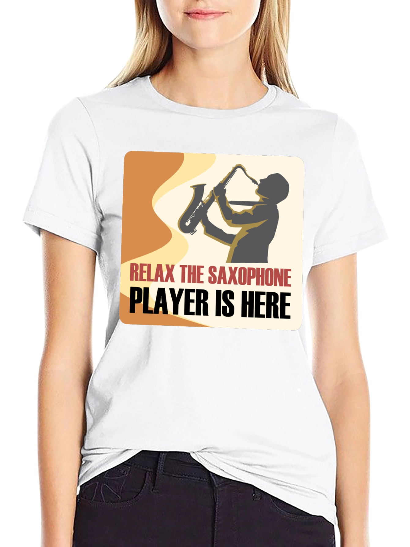 Saxophone Player Graphic Tee - Relax Im Here!