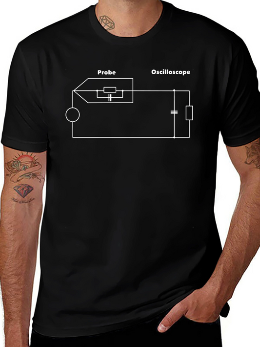 Oscilloscope Circuit T-Shirt - Electronic Engineer Tee