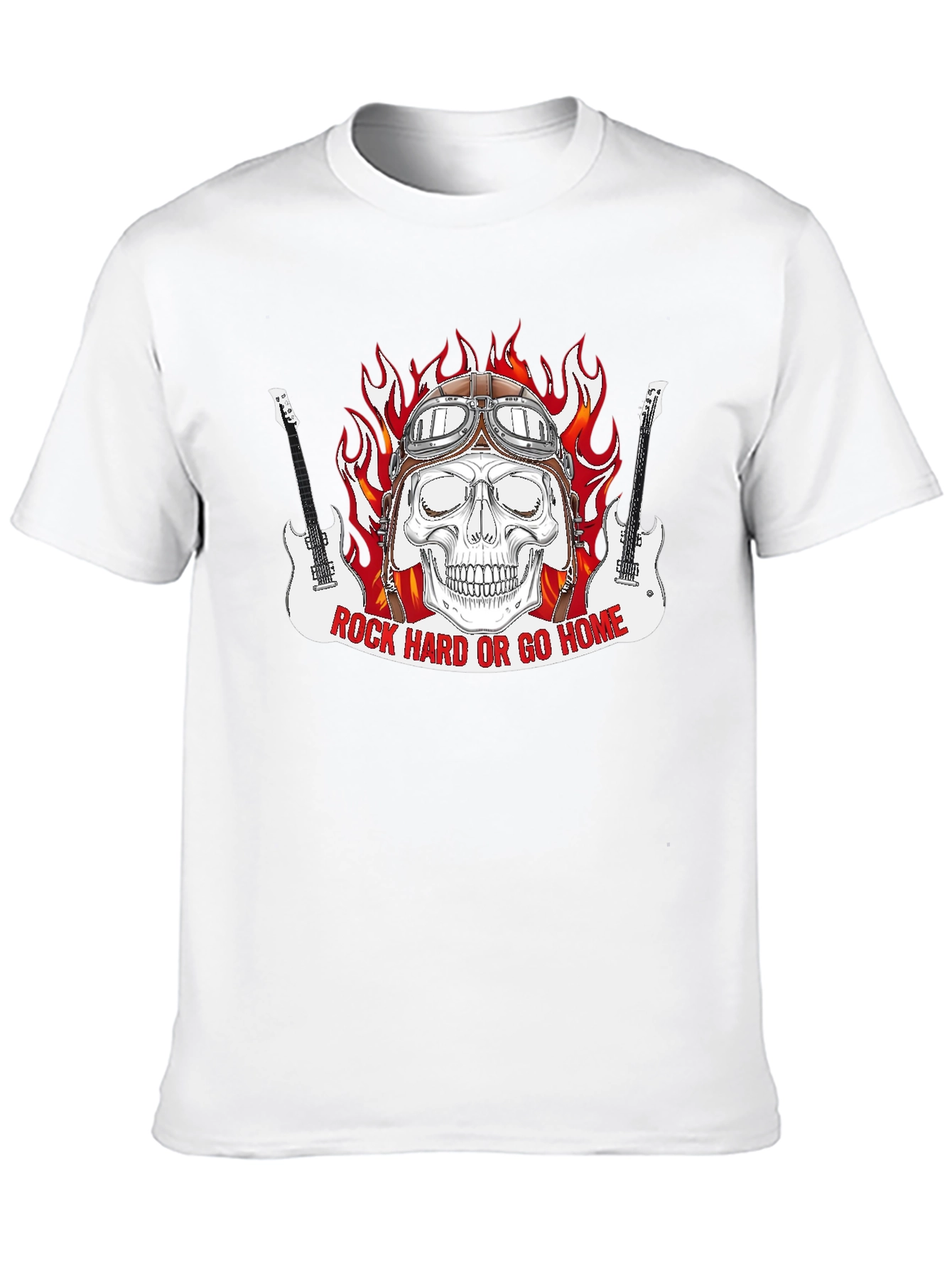 Rock Hard or Go Home Graphic T-Shirt
