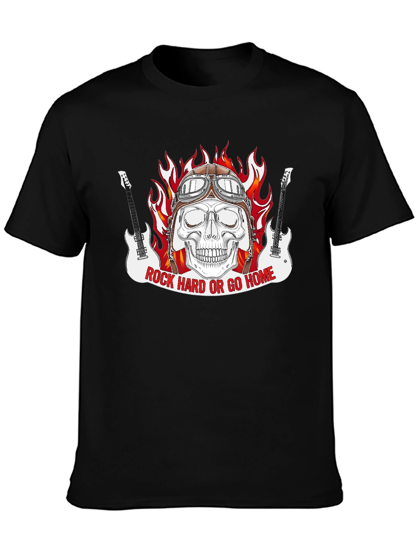 Rock Hard or Go Home Graphic T-Shirt