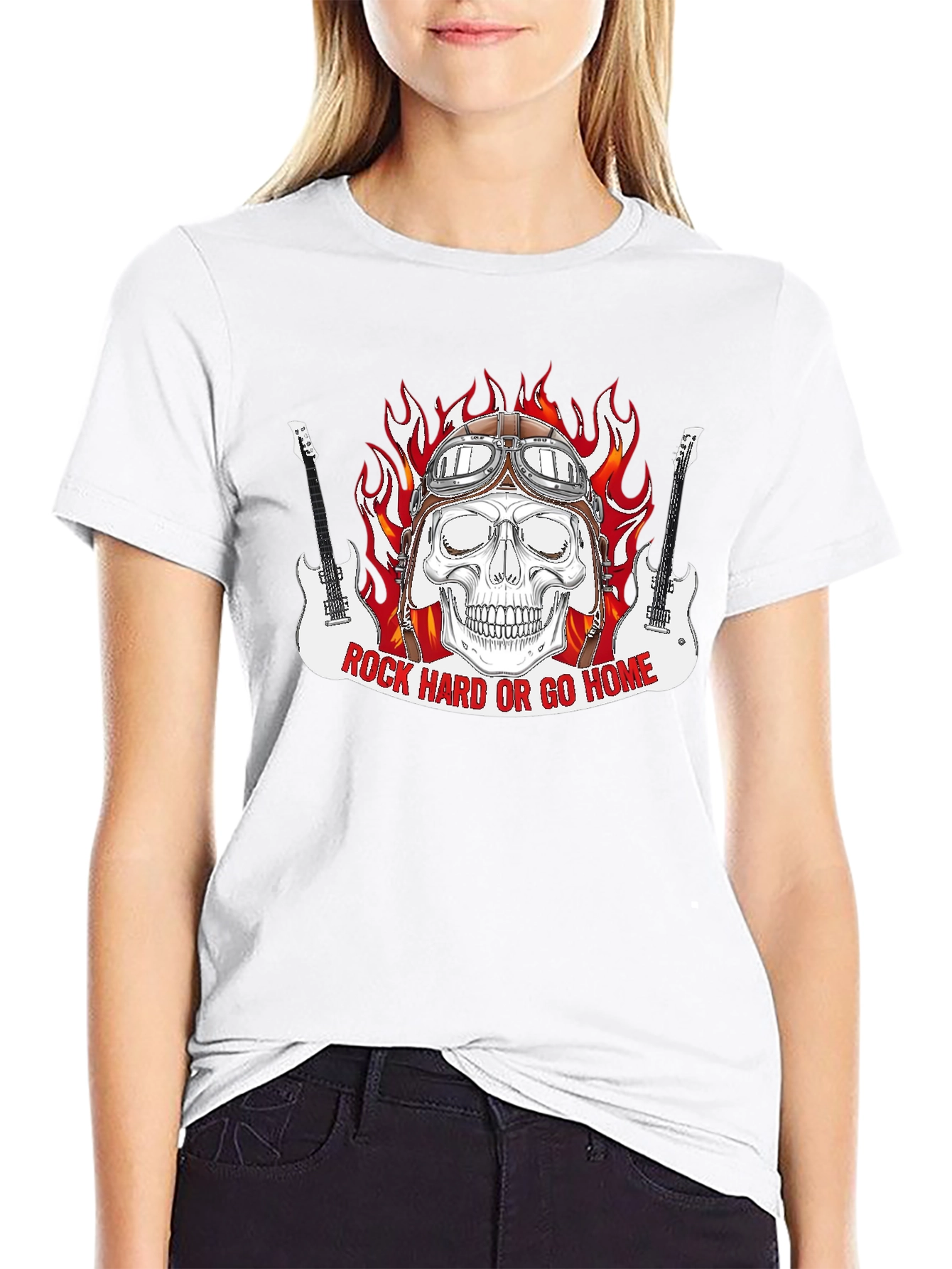 Rock Hard or Go Home Graphic T-Shirt