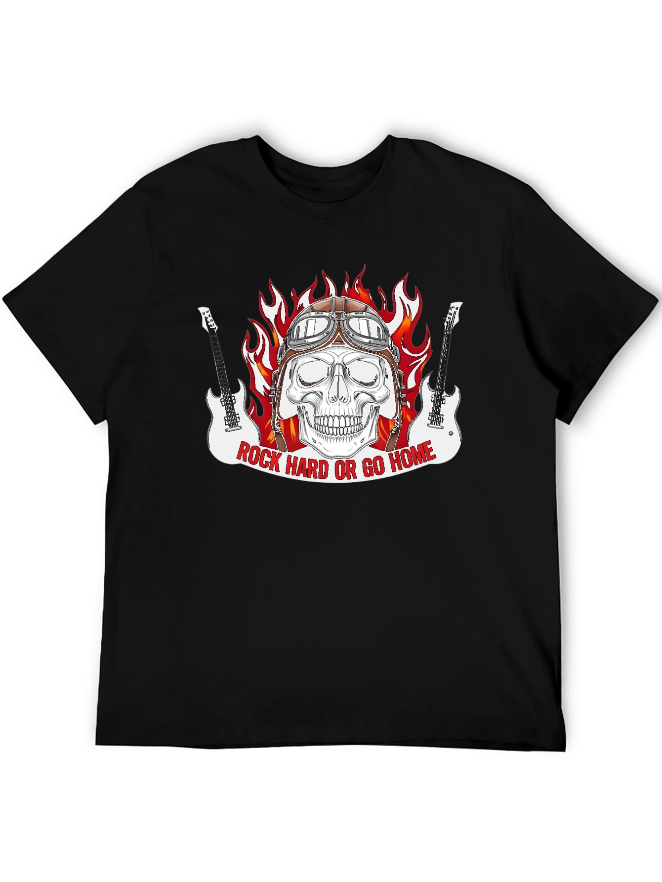 Rock Hard or Go Home Graphic T-Shirt