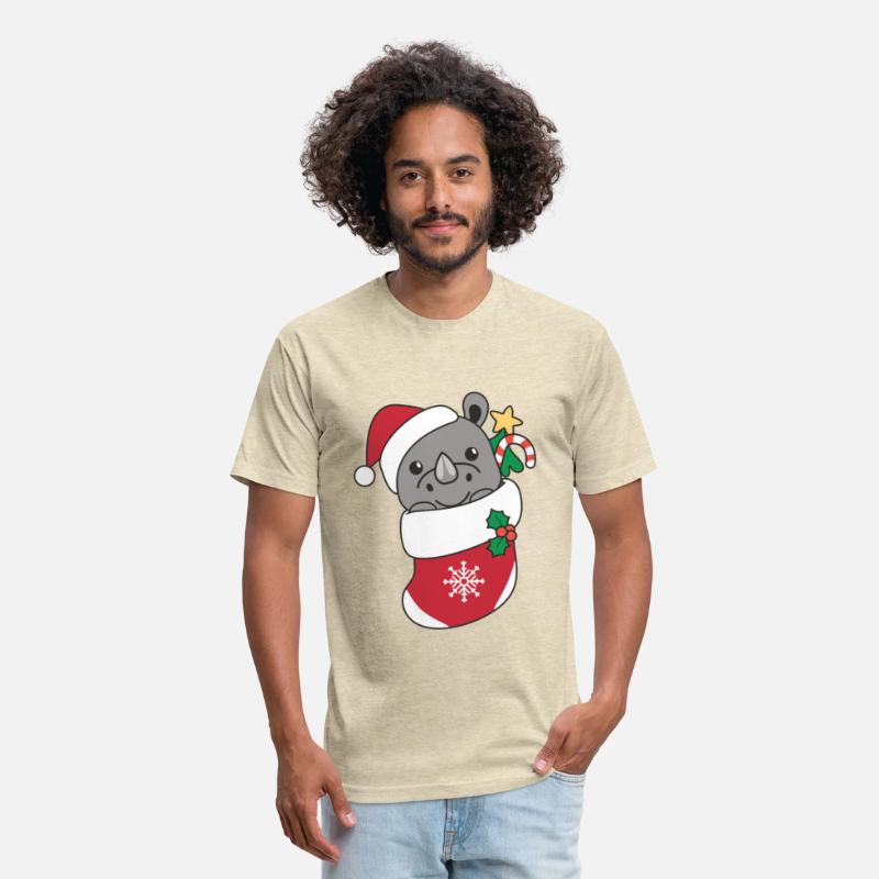 Rhinoceros Christmas Snow Winter Animals