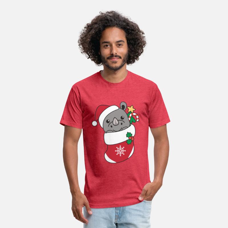 Rhinoceros Christmas Snow Winter Animals