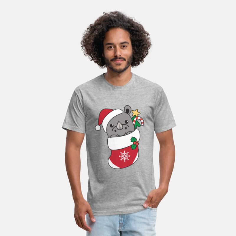 Rhinoceros Christmas Snow Winter Animals